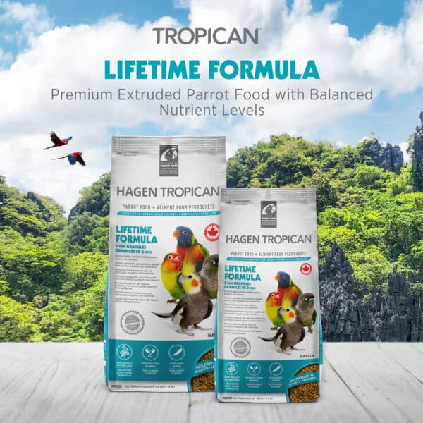 Lifetime Formula for Parrots, 2 mm Granules