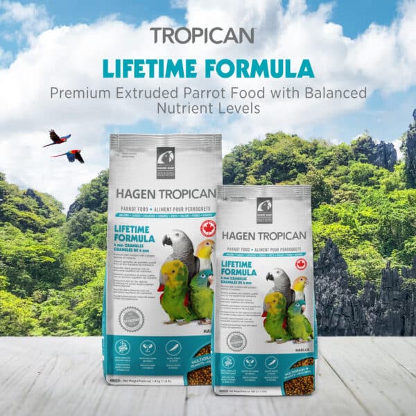 Lifetime Formula for Parrots, 4 mm Granules